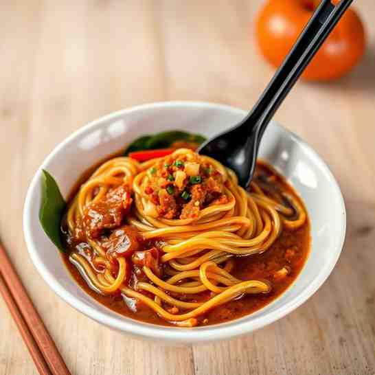 Healthy Mee Rebus - Delicious Asian Noodles & Gravy Recipe